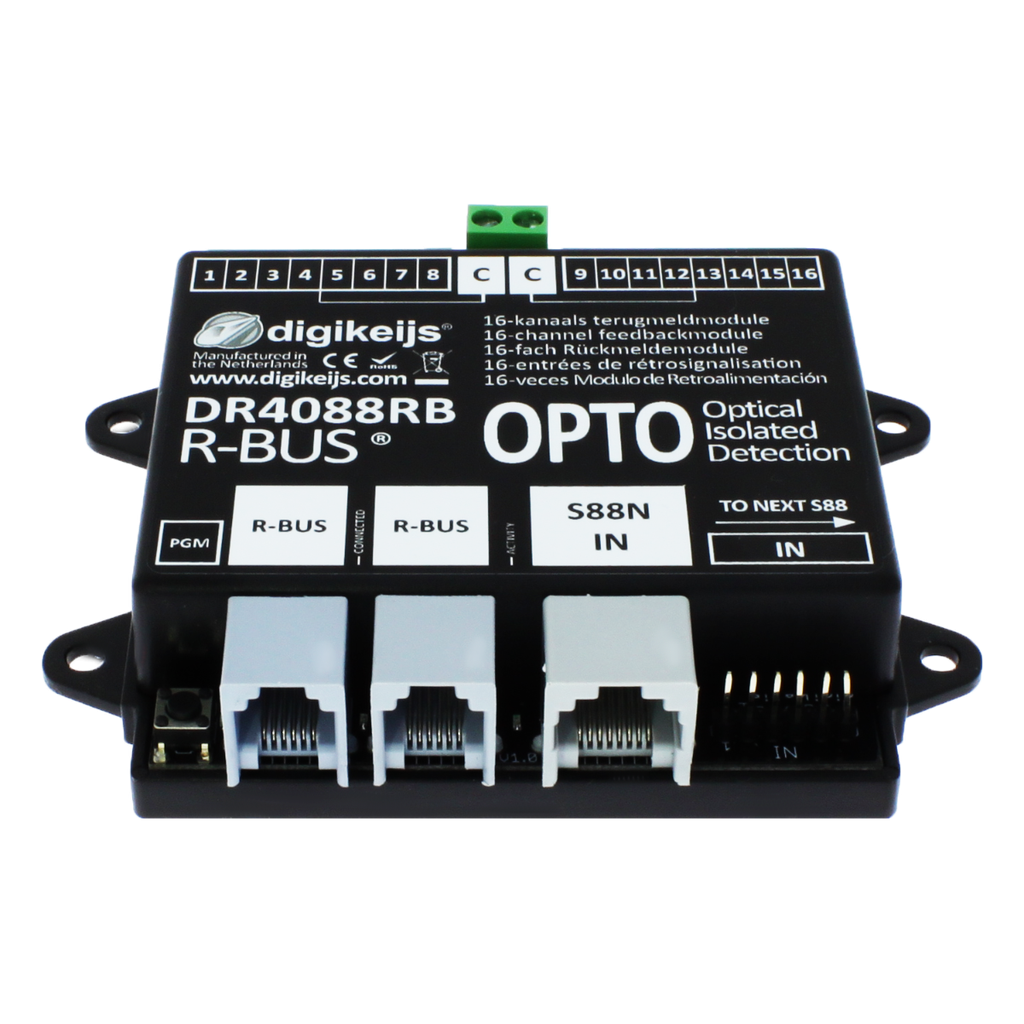 Digikeijs DR4088RB-OPTO - 16-kanaals R-BUS terugmeldmodule