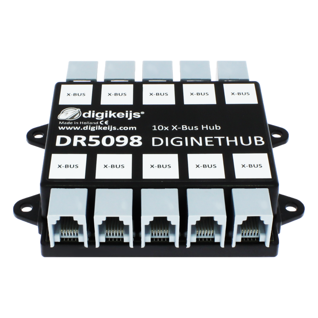 Digikeijs DR5098 - DigiNetHub, 10 voudige X-BUS hub