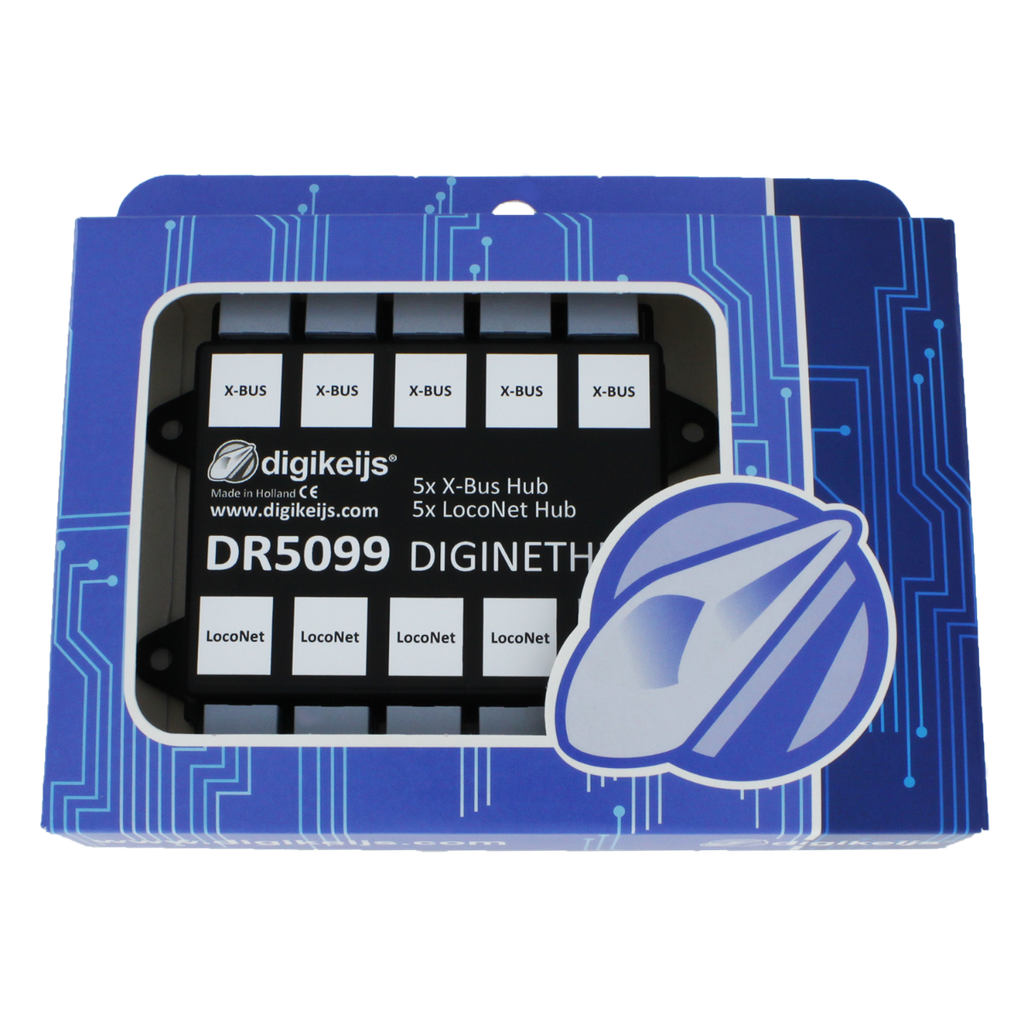 Digikeijs DR5099 - 5 fold LocoNet and 5 fold X-Bus Hub