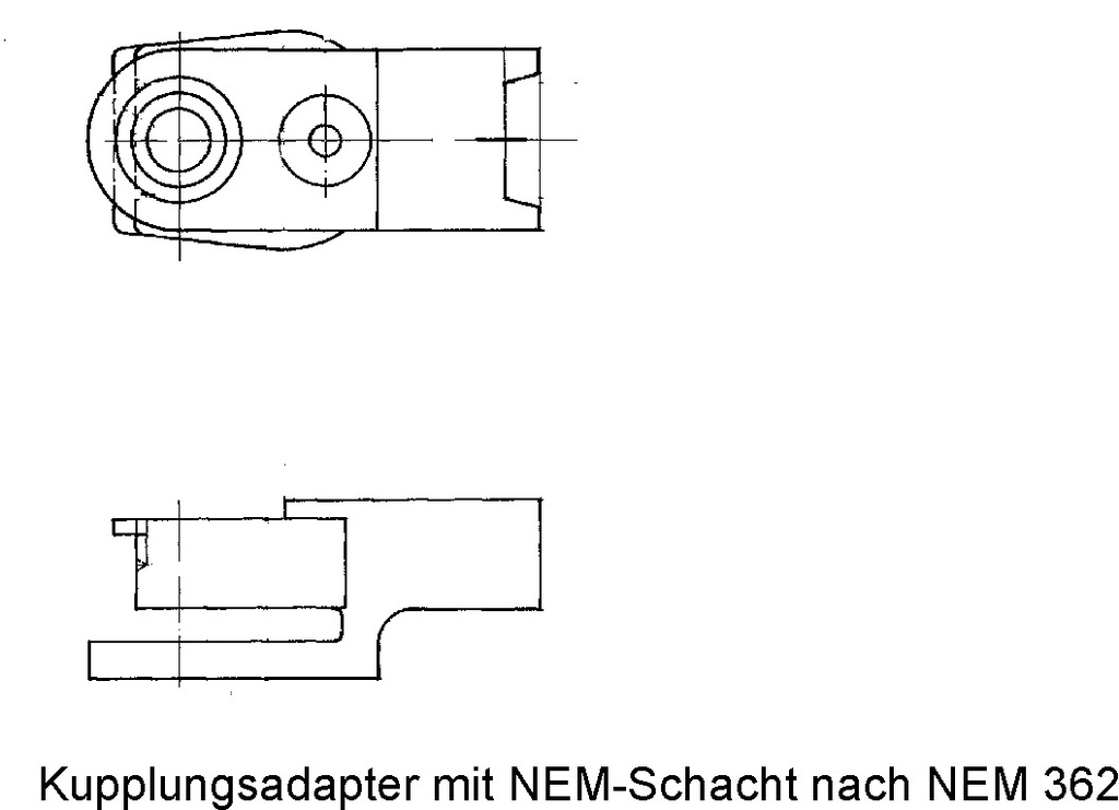 Fleischmann 00384001 - Kupplungsadapter - graubraun  