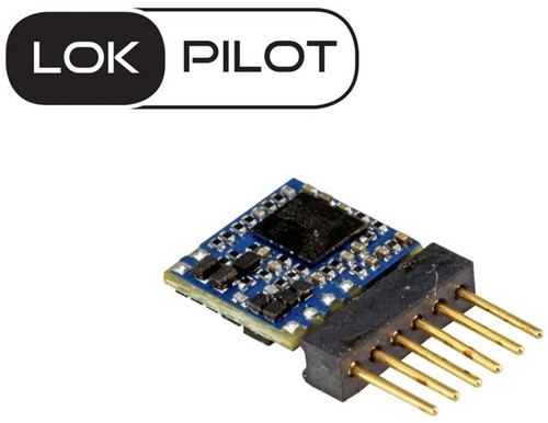 ESU 59827 H0 TT N - Lokpilot 5 Micro, DCC, 6-pin direct NEM651