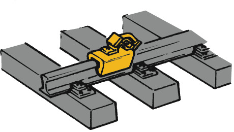 Roco 40004 - Hemmschuhe 12 Stk. gelb H0    