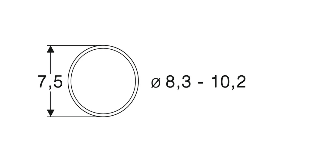 Roco 40068 - Slipbanden 8,3 - 10,2mm (10 stuks)