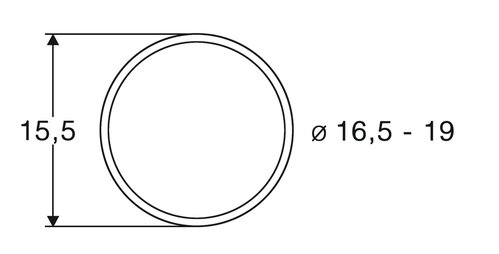 Roco 40072 - Slipbanden 16,5 - 19mm (10 stuks)