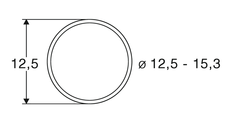 Roco 40075 - Slipbanden 12,5 - 15,3mm (10 stuks)