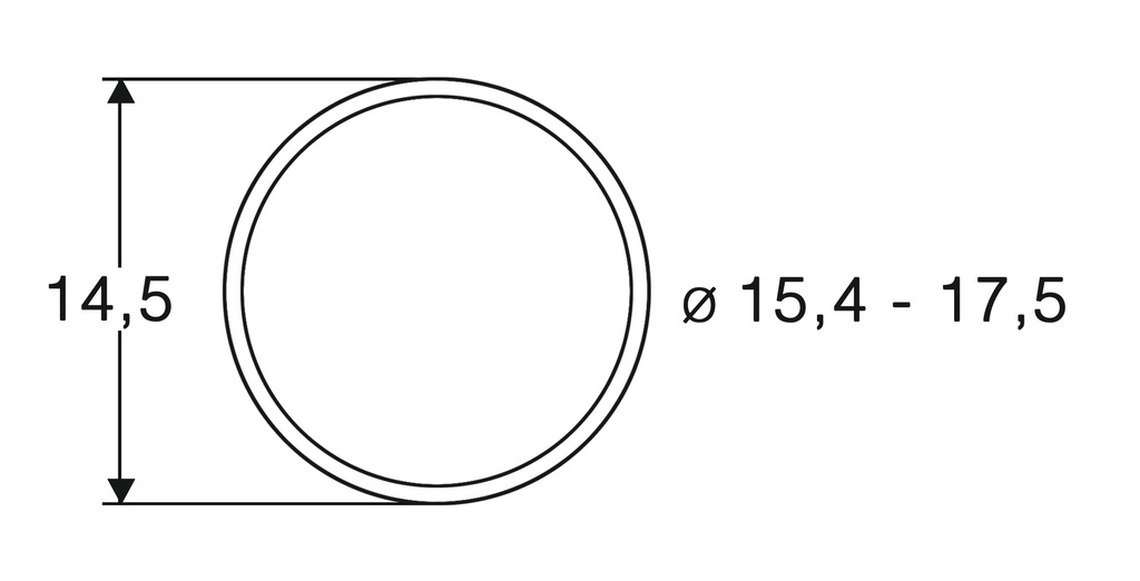 Roco 40076 - Slipbanden 15,4 - 17,5mm (10 stuks)