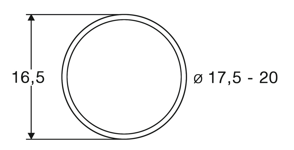 Roco 40077 - Slipbanden 17,5 - 20mm (10 stuks)