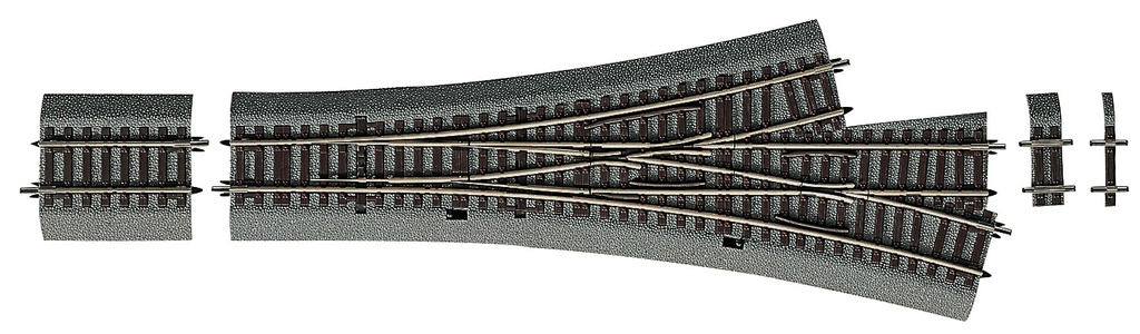 Roco 42543 - Dreiwegweiche DWW-15       Han