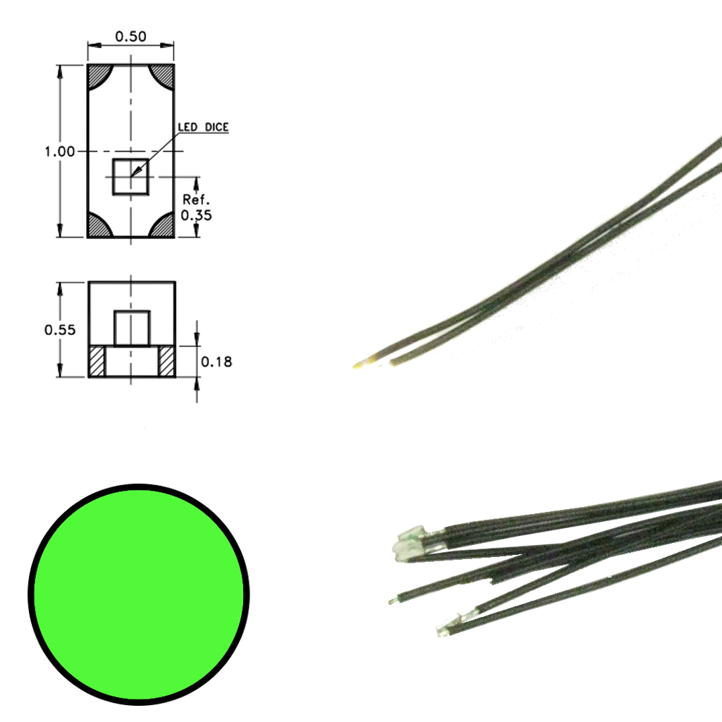 Digikeijs DR60090 - Groene Led aan draad (5 stuks)