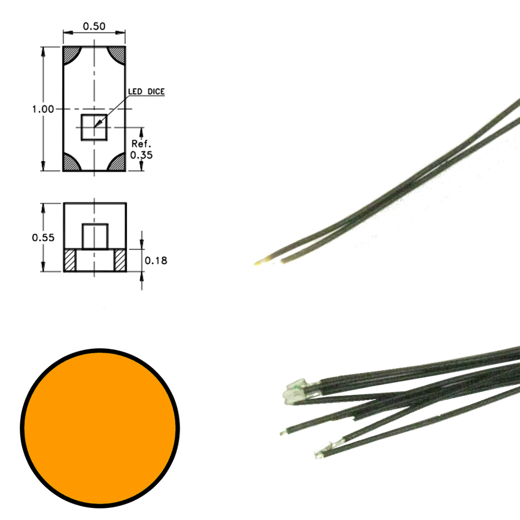 Digikeijs DR60092 - Oranje Led aan draad (5 stuks)