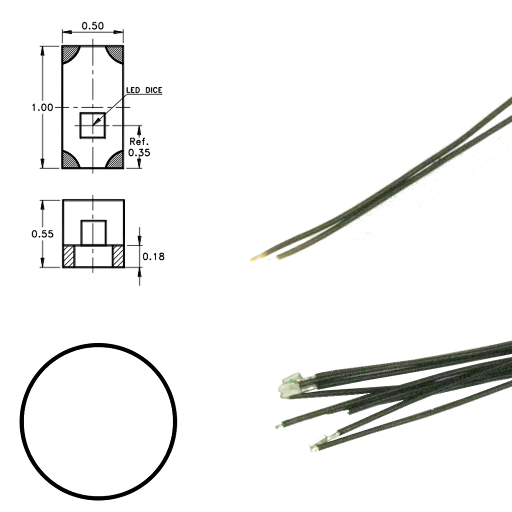 Digikeijs DR60093 - Witte Led aan draad (5 stuks)