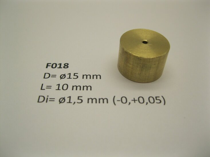 micromotor vliegwiel F018 ø15 mm x 10 mm x ø1,5 mm