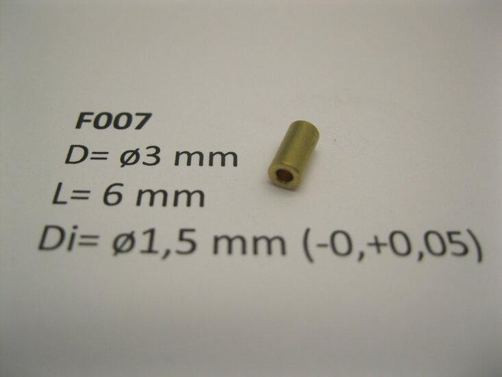 micromotor vliegwiel F007 ø3 x 6 x ø1,5 mm