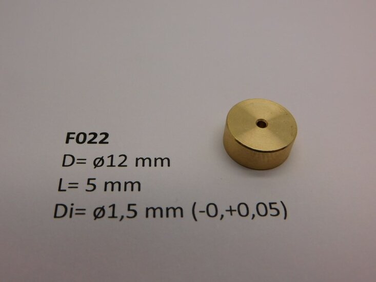 micromotor F022 Vliegwiel ø12 mm x 5 mm x ø1,5 mm
