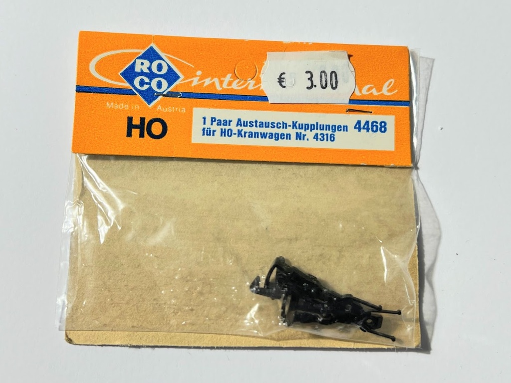 Roco 4468 / 40209 - Haak koppeling (2 stuks in verpakking)