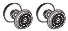 Piko ET51670-73 - BR 103 wielstel met tandwiel en slipband (2x)