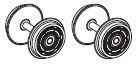 Piko ET51670-74 - BR 103 wielstel zonder tandwiel zonder slipband (2x)