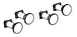 Piko ET52420-37 - BR 107 set buffers (4x)