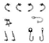 Piko ET53000-37 - Set rem-/luchtslangen + ruitenwissers dubbeldeksrijtuigen