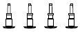 Piko ET54000-120 - Buffers rechthoeking (4x) voor Hobby containerwagen