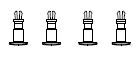 Piko ET54000-47 - Buffers rechthoekig (4x) voor Shimmns wagens