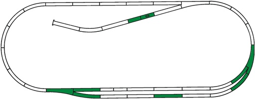 [RO.42011] Roco 42011 - Gleisset C ROCO-LINE m.Bett.  