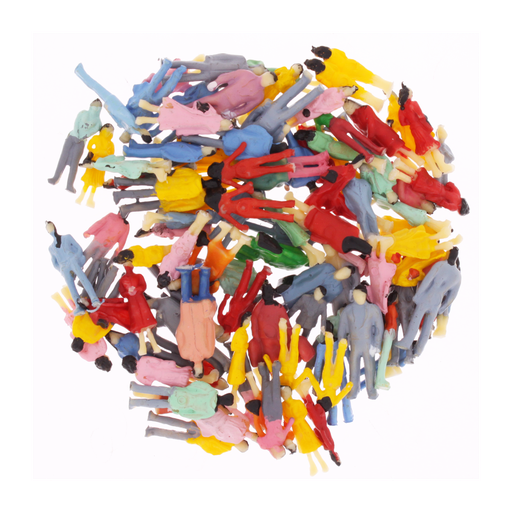 [DR60110-H0] Digikeijs DR60110-H0 - 100 gekleurde staande figuren H0 (1:87)