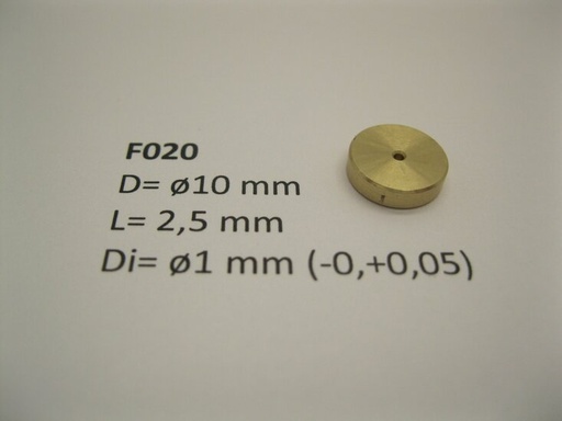 [MM.new-mic-F020] micromotor vliegwiel F020 ø10 mm x 2,5 mm x ø1 mm
