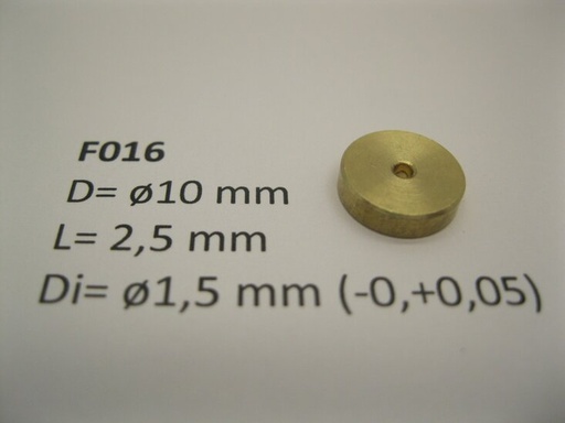 [MM.new-mic-F016] micromotor vliegwiel F016 ø10 mm x 2,5 mm x ø1,5 mm