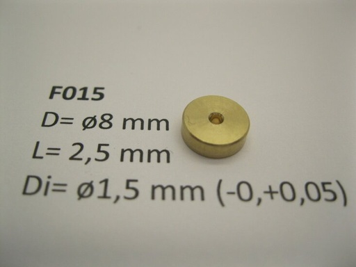 [MM.new-mic-F015] micromotor vliegwiel F015 ø8 x 2,5 x ø1,5 mm