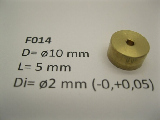 [MM.new-mic-F014] micromotor vliegwiel F014 ø10 mm x 5 mm x ø2 mm