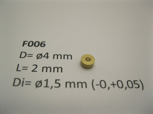 [MM.new-mic-f006] micromotor vliegwiel F006 ø4 x 2 x ø1,5 mm