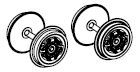 [EPI.ET51360-69] Piko ET51360-69 - NS 1100 wielstel met tandwiel en slipbanden DC (2x)