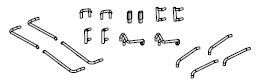 [EPI.ET51368-29] Piko ET51368-29 - NS 1100 handgrepen, vlaggenhouder en antenne