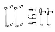 [EPI.ET55050-82] Piko ET55050-82 - Handgrepen lang (2x), kort (1x) en stekker meetwagen